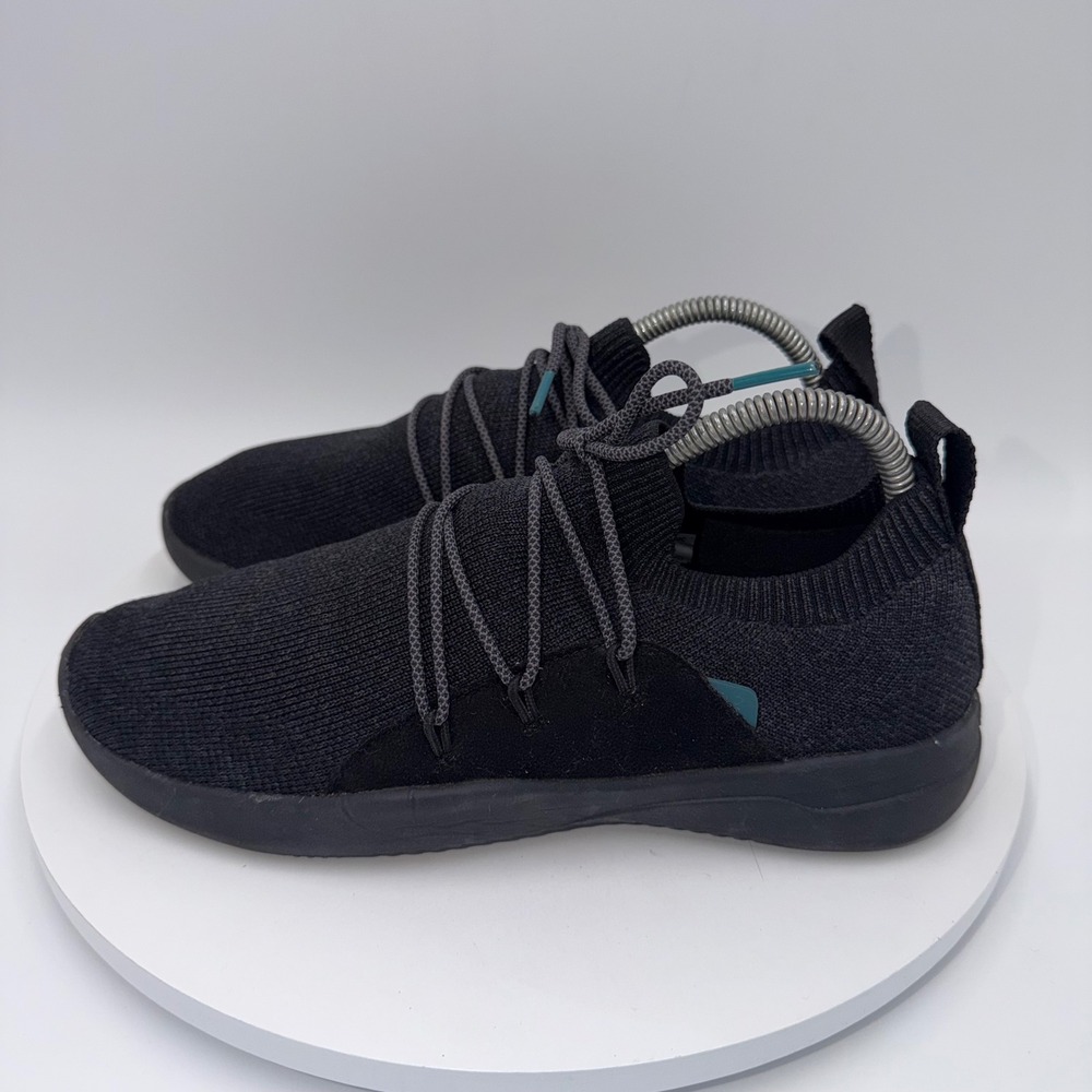 Vessi Cityscape Classic Black Waterproof Knit Sneakers Womens 8